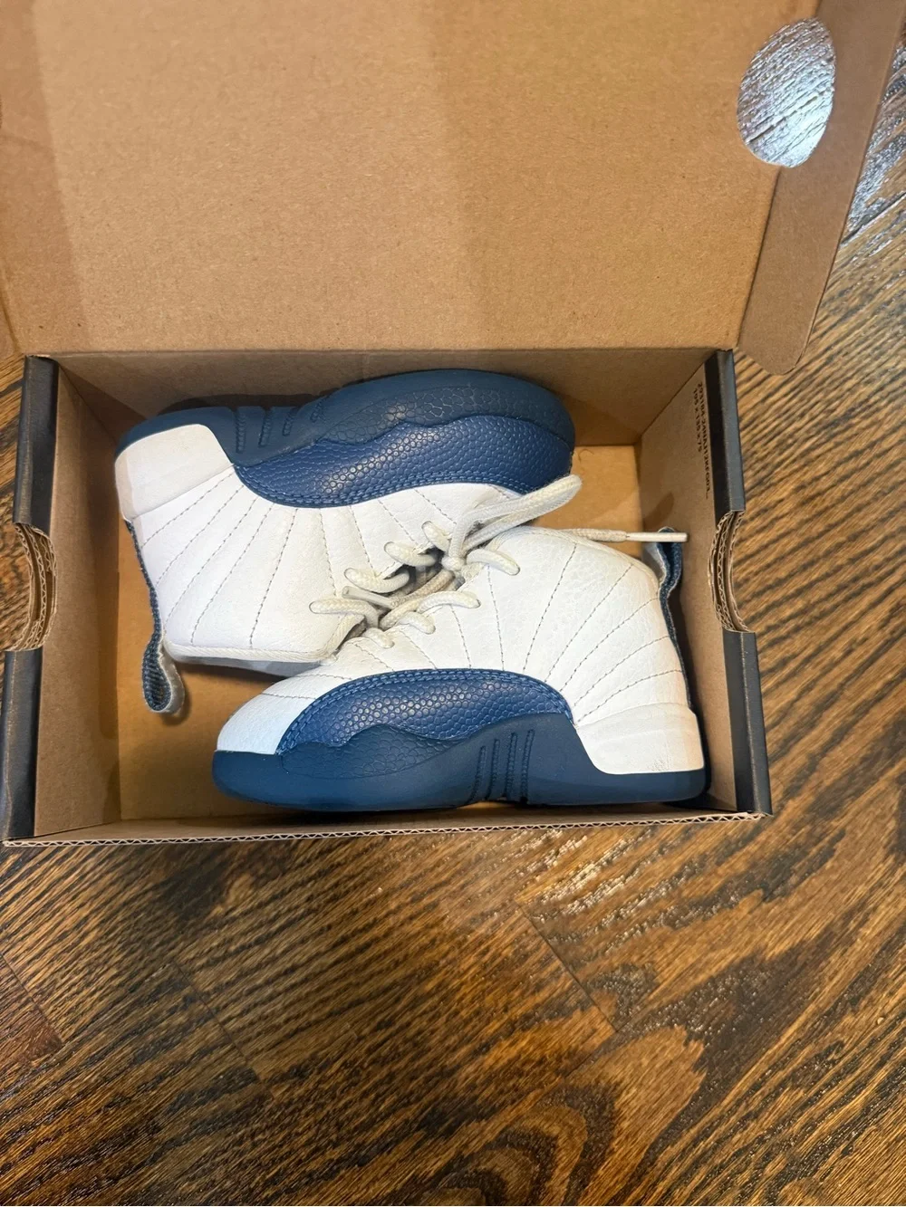 Kids White and Blue Jordan’s